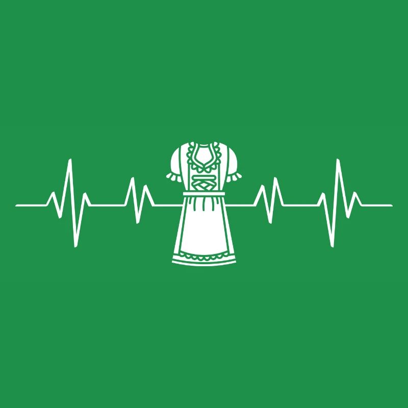 Heartbeat Dirndl Silhouette