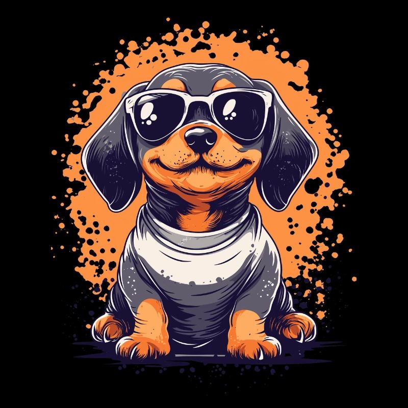 Teckel chiot chien drôle chiens