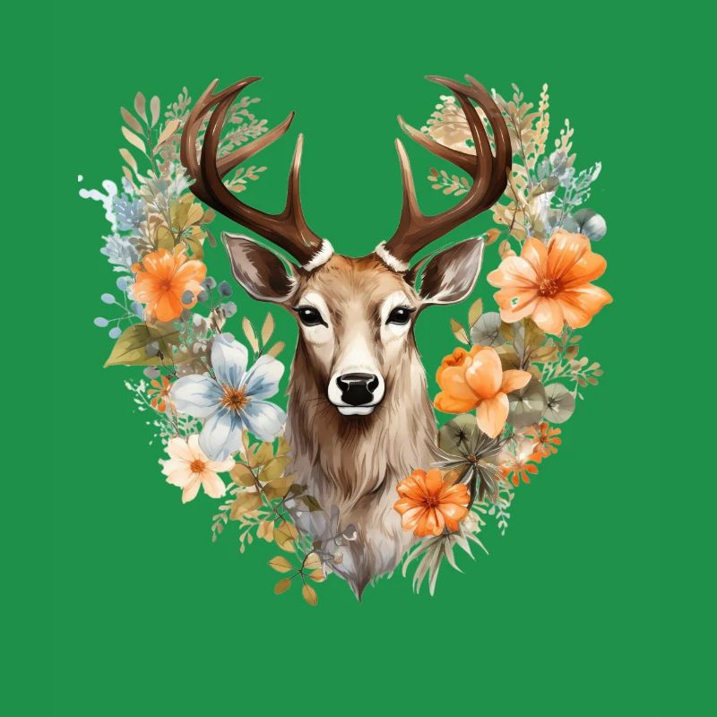 Remplacement dirndl cerf bois cerf cerf