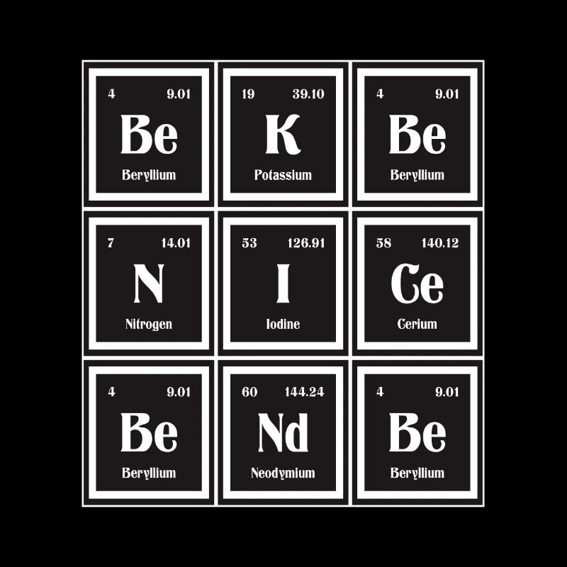 Sei nett Sei freundlich | Periodensystem der Elemente