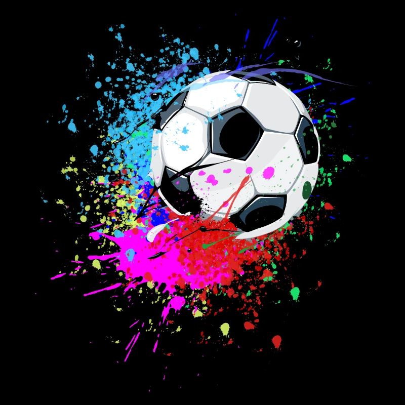 Conception de splash de football coloré