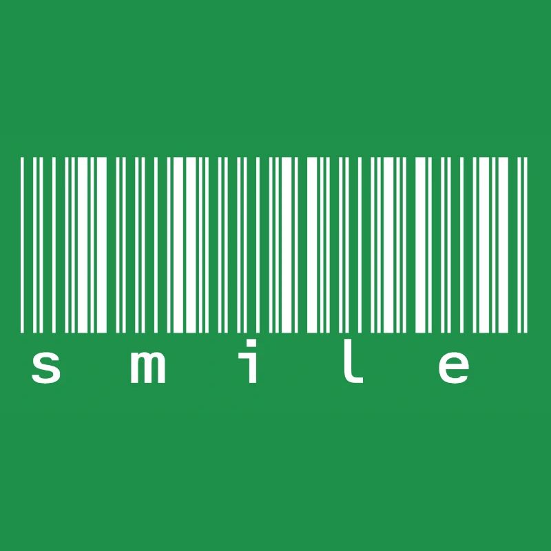 Barcode Strichcode Smile Lachen