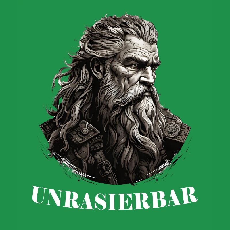 Wikinger Bartträger Lustiger Bart Spruch