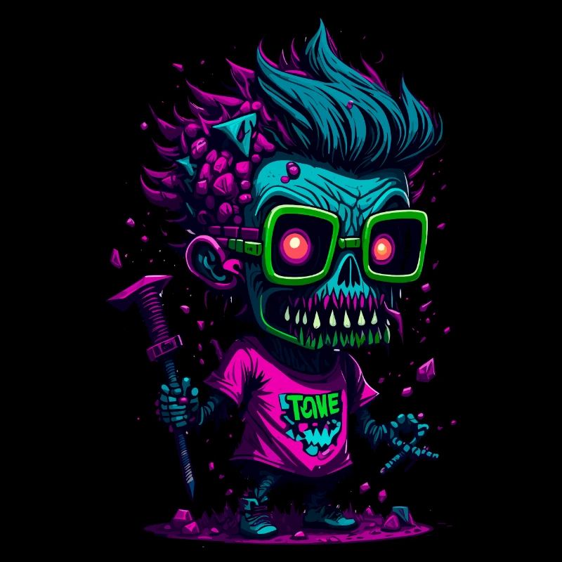 Zombie cool coloré