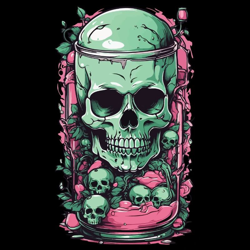 Goth Skull Candy Pastel Gothic Weirdcore Design