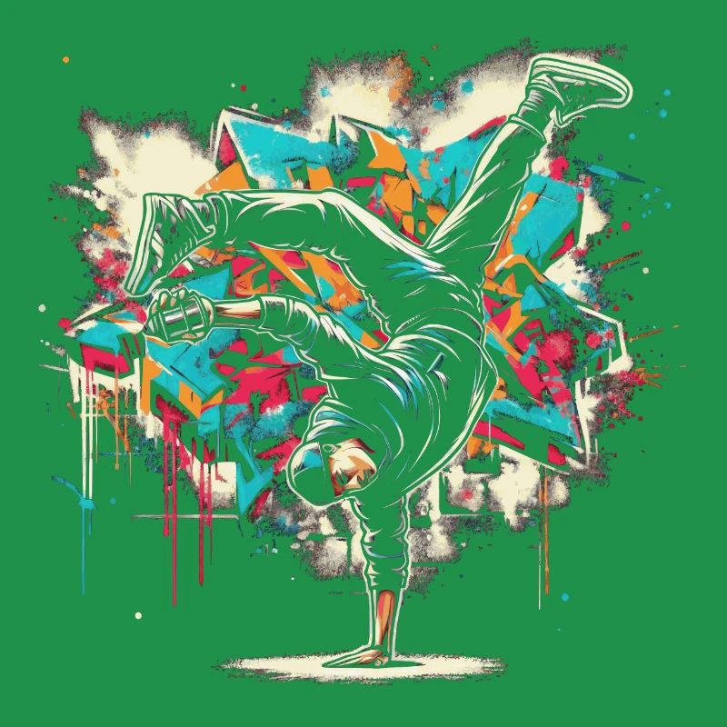 Breakdance Graffiti Sprayer