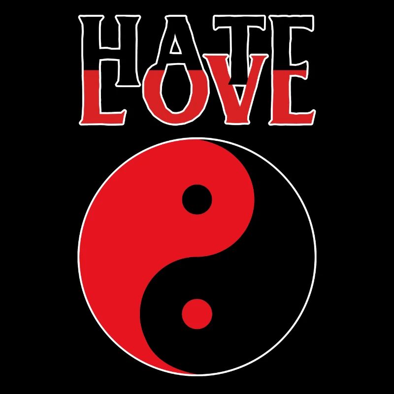 Yin Yang Liebe Hass