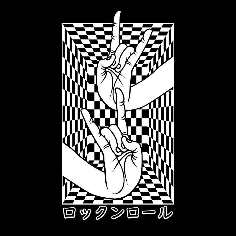 Japanese Hands With Rock N Roll Mudra On Chess