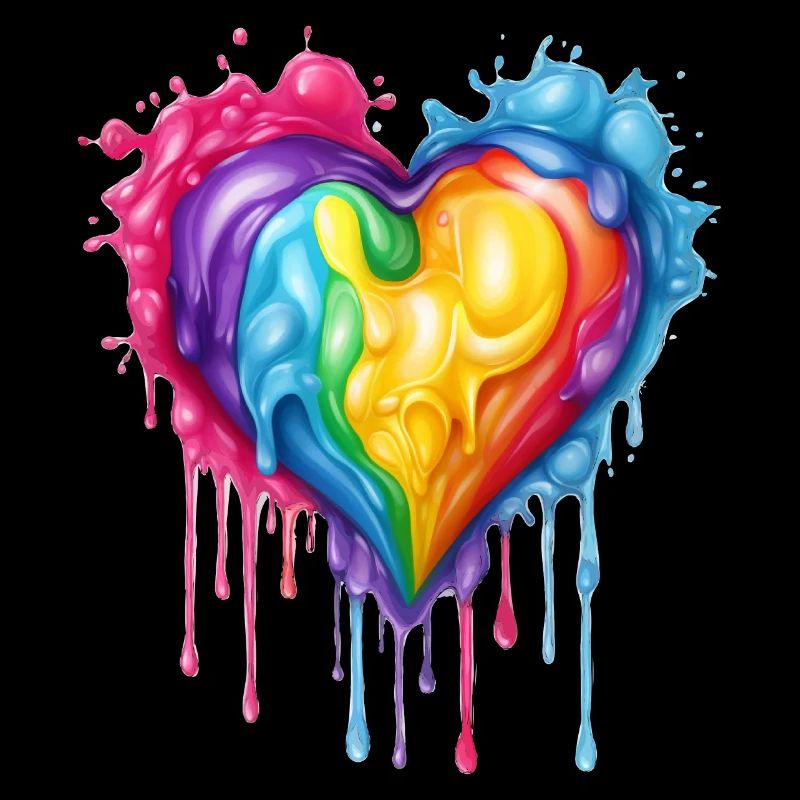 Regenbogen-Herz