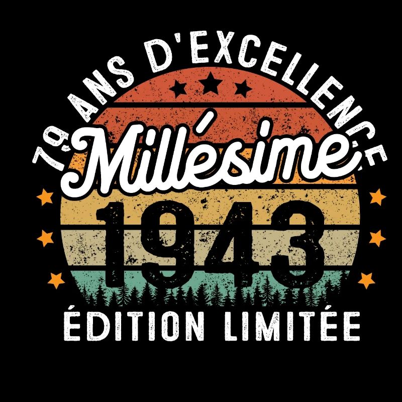 Cadeau d'anniversaire 79 Ans Millésime 1943