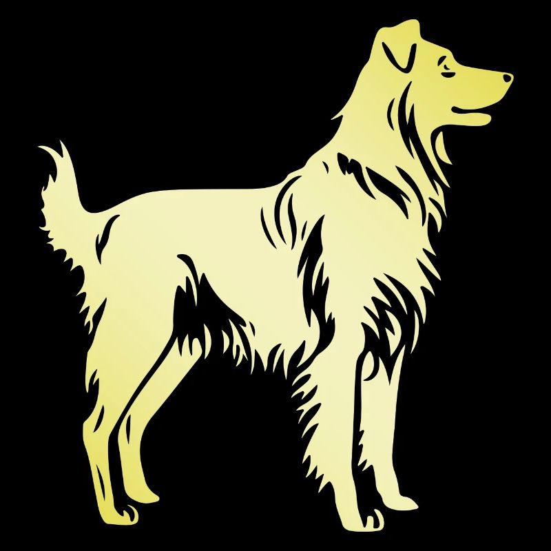 Australian Shepherd Hund Silhouette