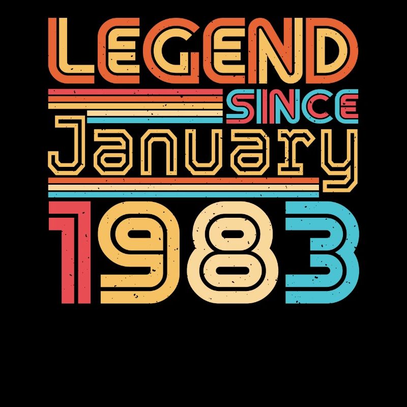 Né en 1983 Janvier Vintage