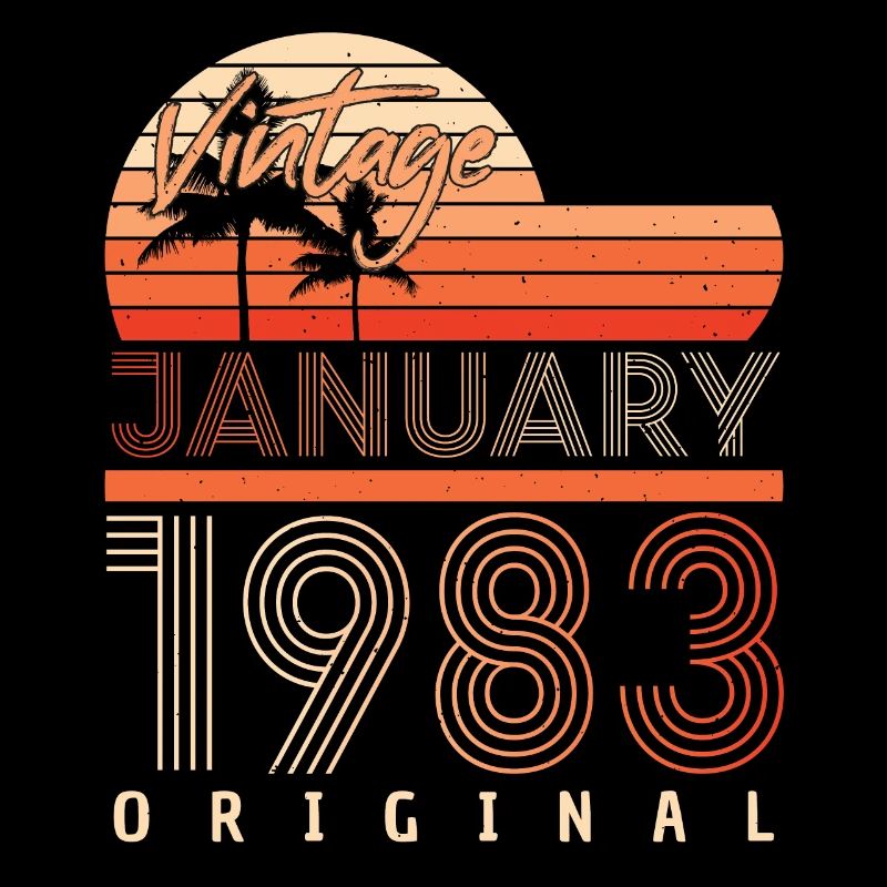Né janvier 1983 Millésime