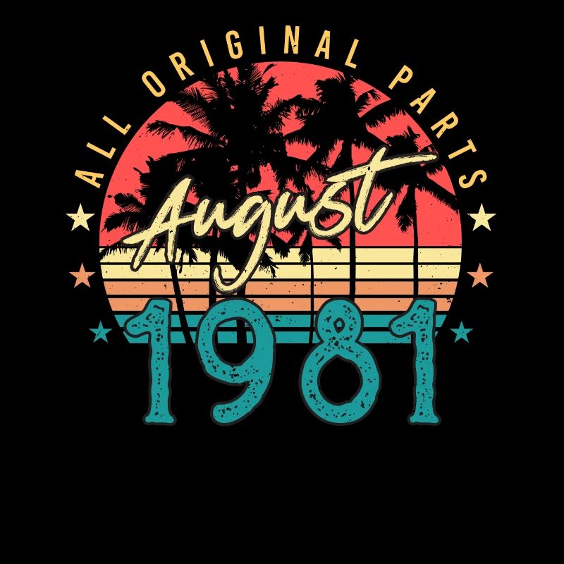 August 1981 Birthday greeting