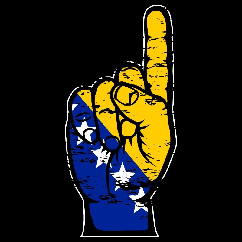 Drapeau de Bosnie numéro 1 utilisé