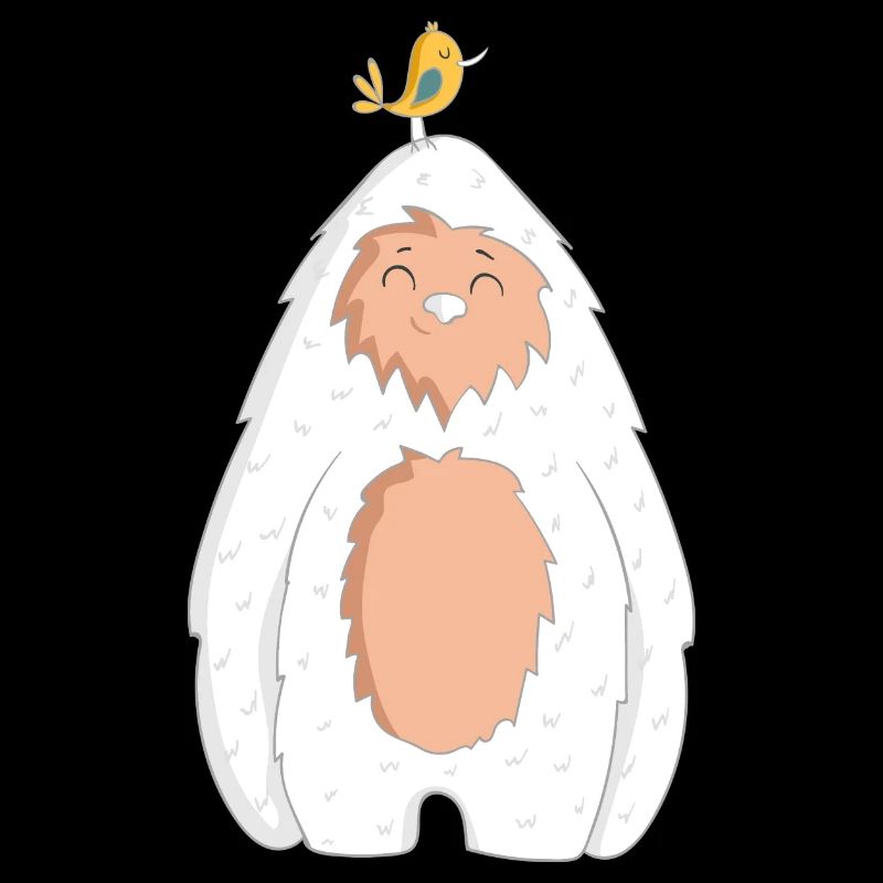 Yeti with bird