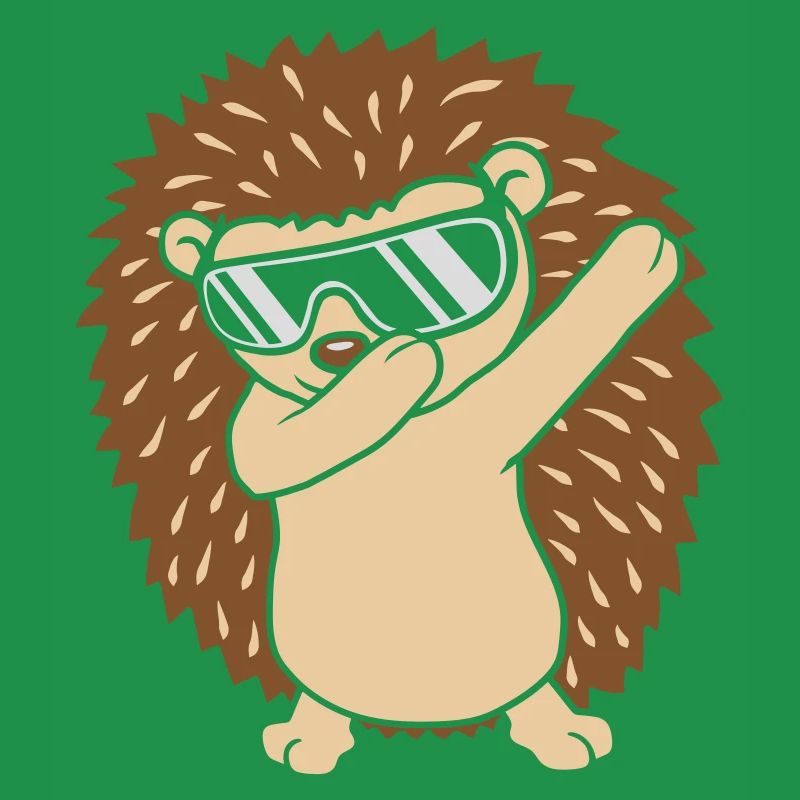 Cooler lustiger dabbing Igel