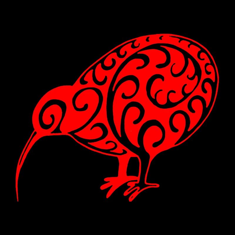 Neuseeland: Kiwi in rot