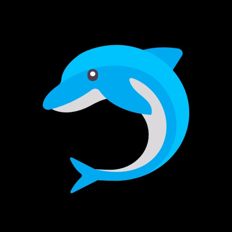 blauer Delphin