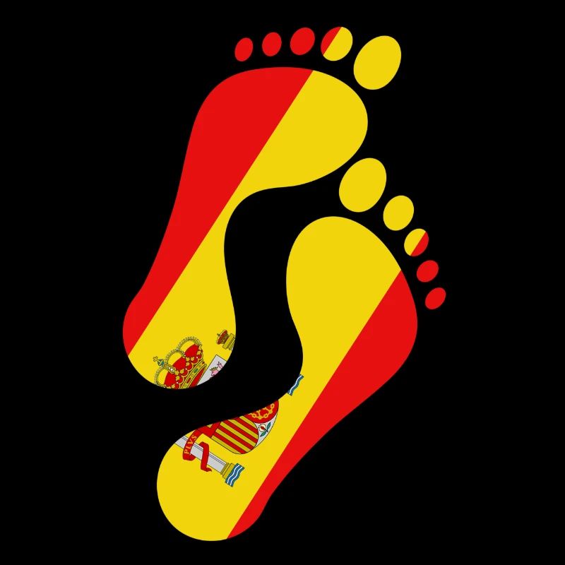 Espagne Drapeau de l’empreinte