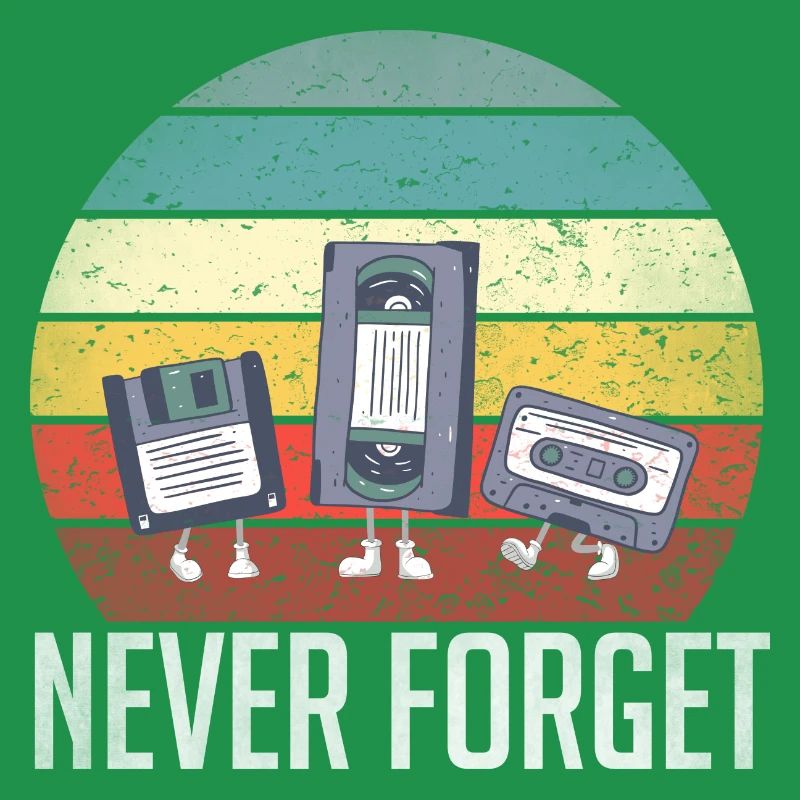 Never Forget 80 rétro 90 disquette technique