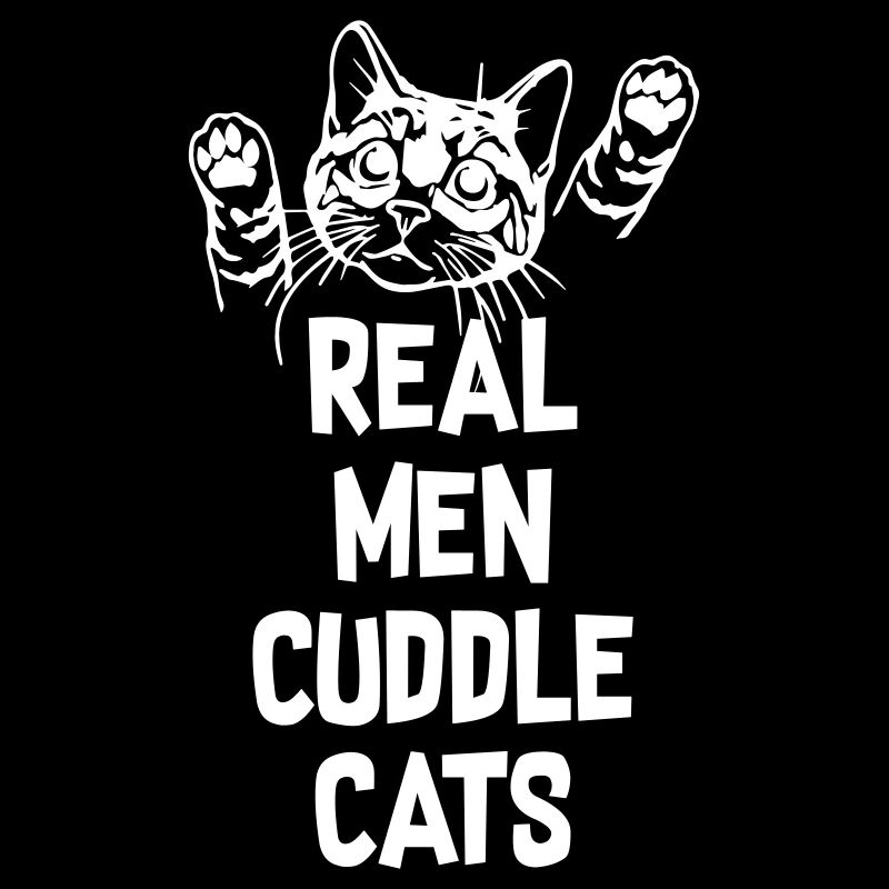 Real Man Cuddle Cats