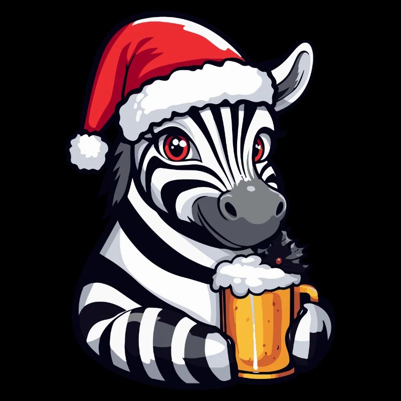 Zebra Bière de Noël Drôle