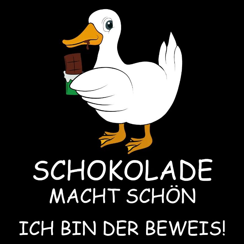 Ente mit Schokolade Spruch