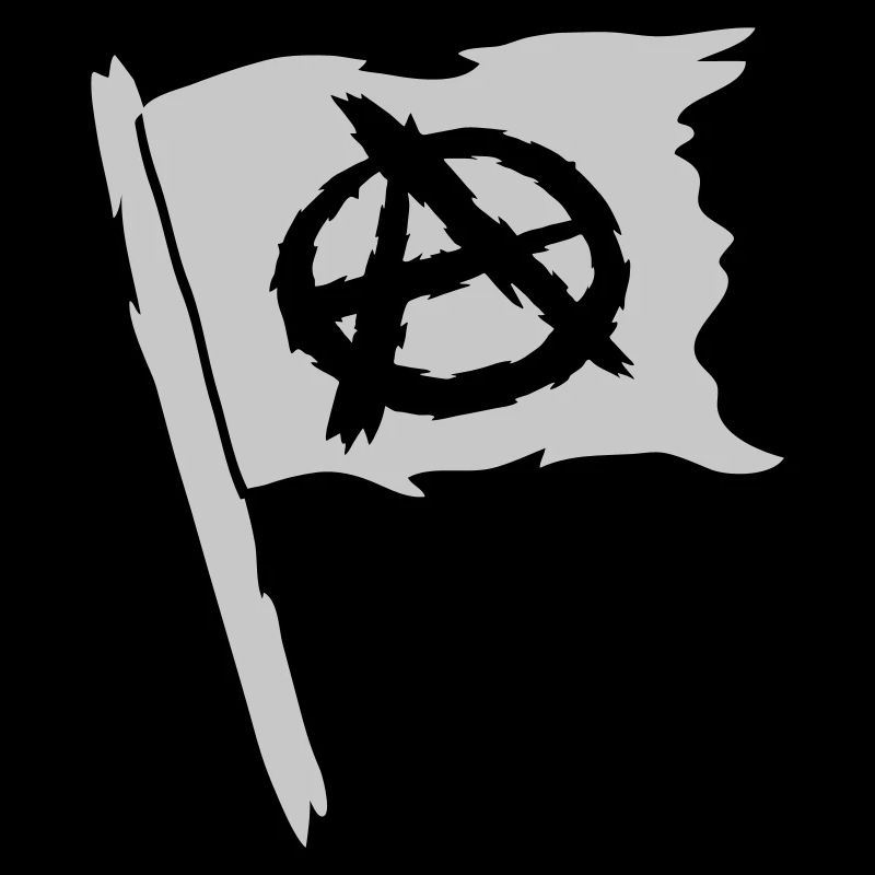 Logo flag anarchy symbol
