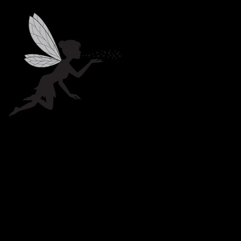Papillons design puste fleurs prairie coeurs fées