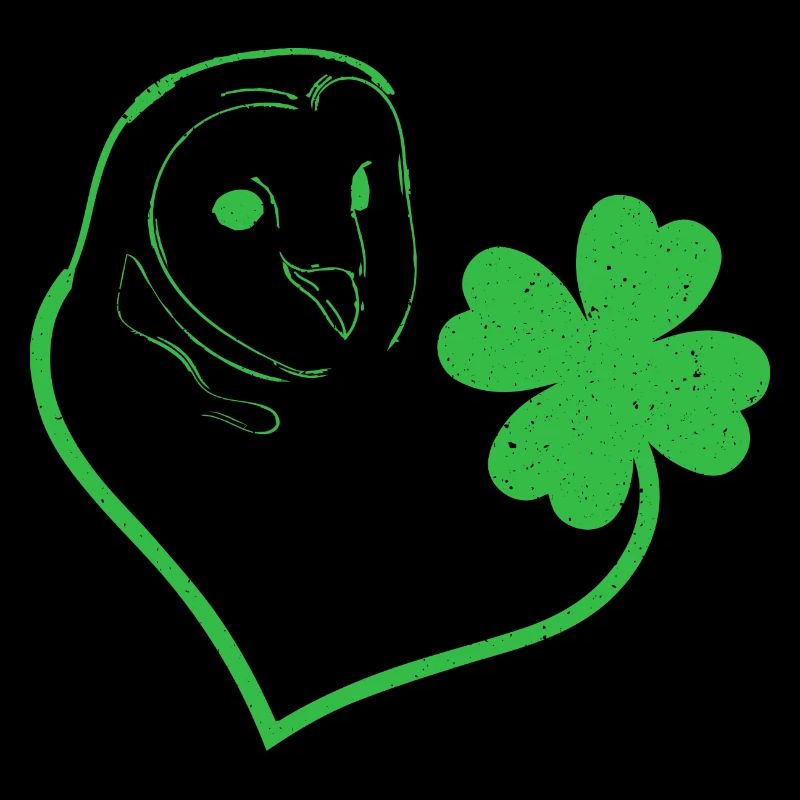 Owl Cloverleaf Heart Cloverleaf