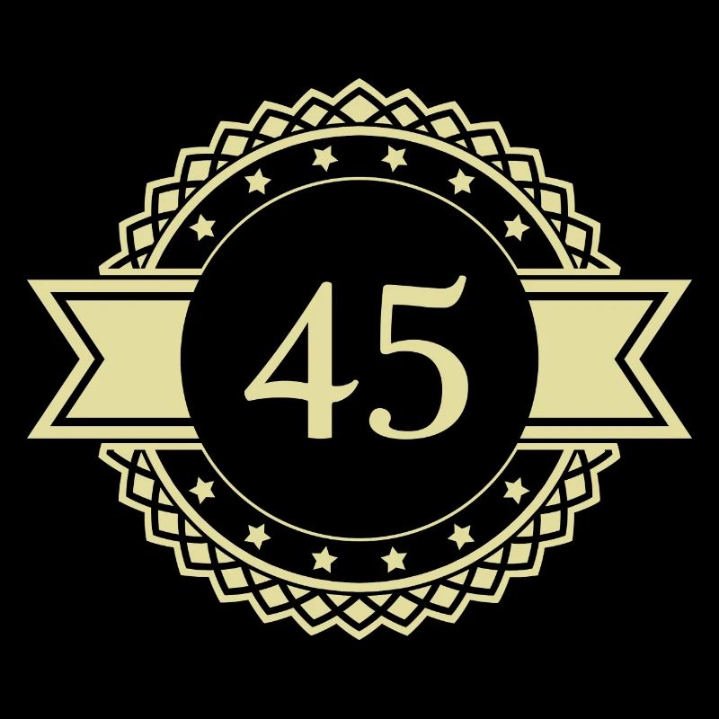 45 Number Emblem