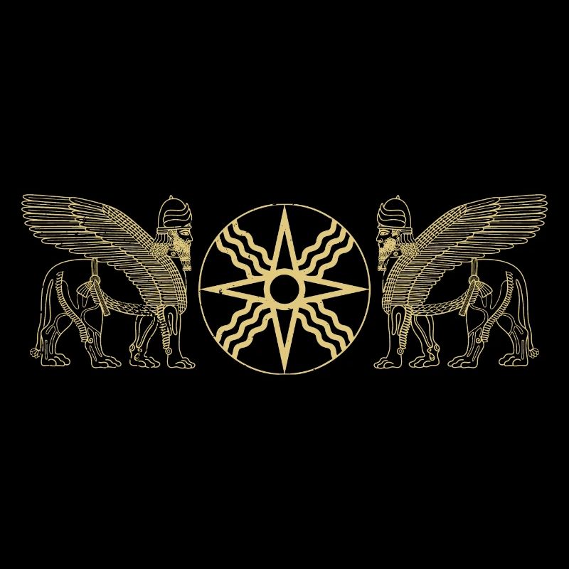 Faravahar Sumer Lamassu Persia Iran Babylon
