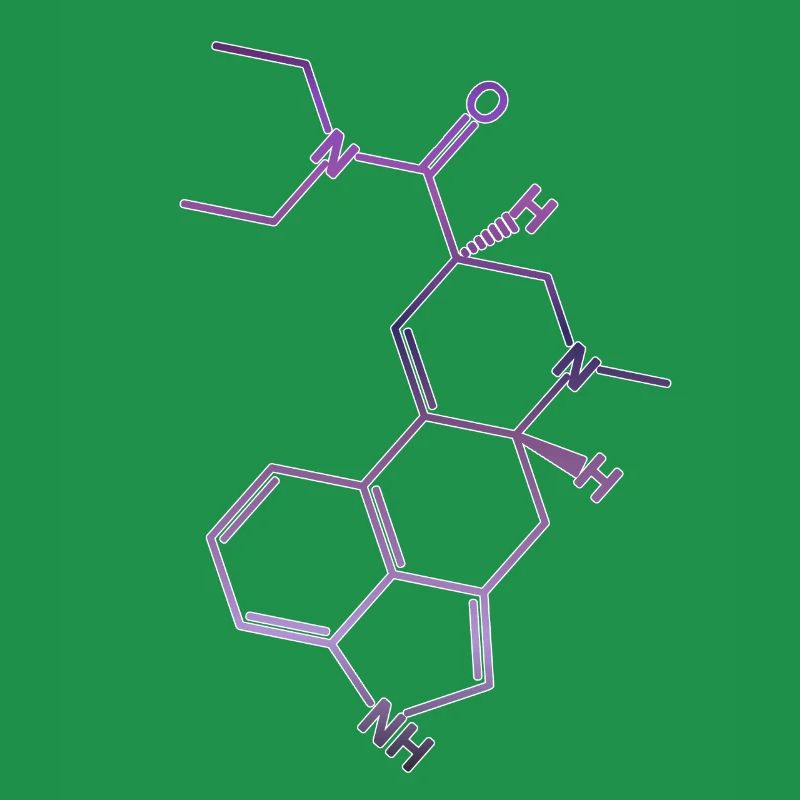 LSD structural formula acid molecule