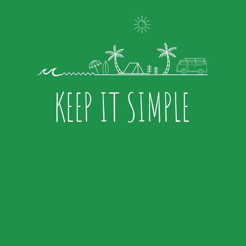 Keep it simple Surf Beach Camper Bus Gift