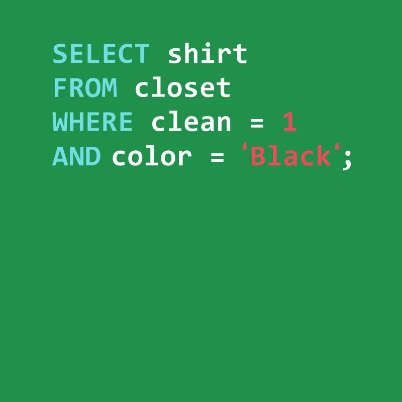 Programmeur Datanbank Funny SQL Query