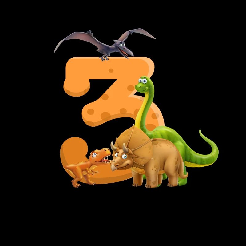3 jähriger Junge Dinosaurier 3. Geburtstag