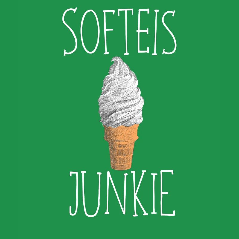Softeis Junkie Eis Eiscreme Sommer Sonne Waffeleis
