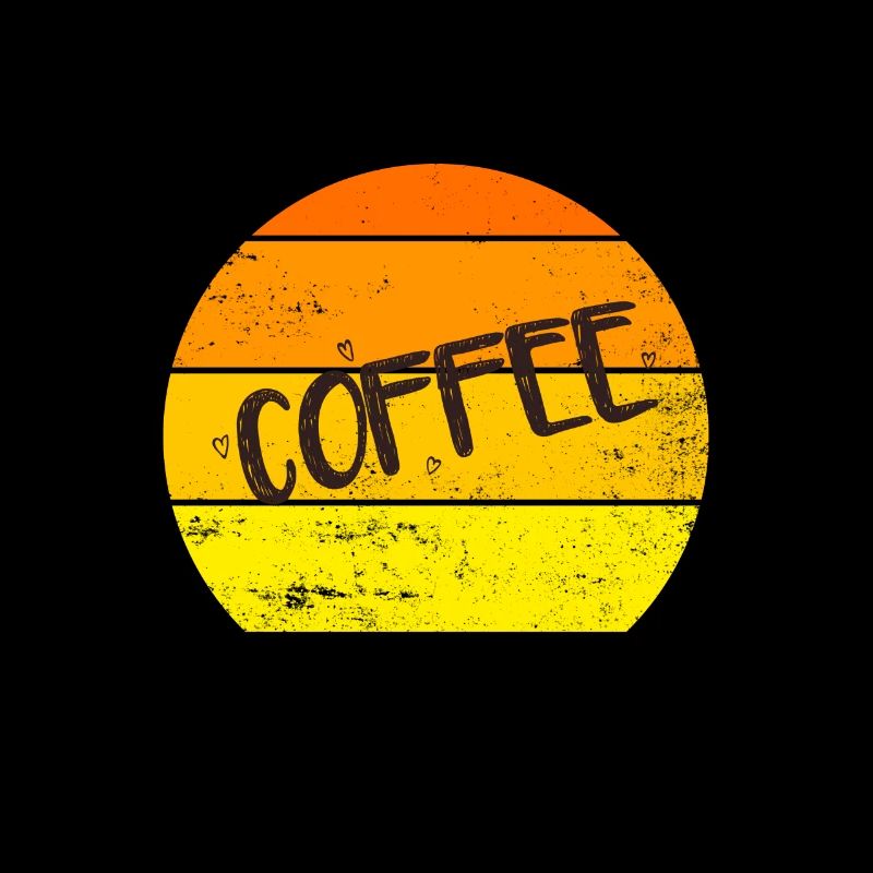 Rétro café coucher de soleil vintage