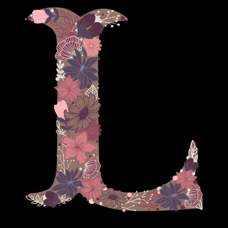 Blumenbuchstabe L