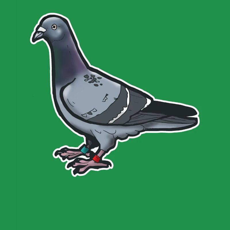 Comic Lustige Taube Vogel Geschenkidee Brieftaube