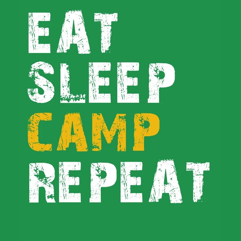manger le camp de sommeil répéter