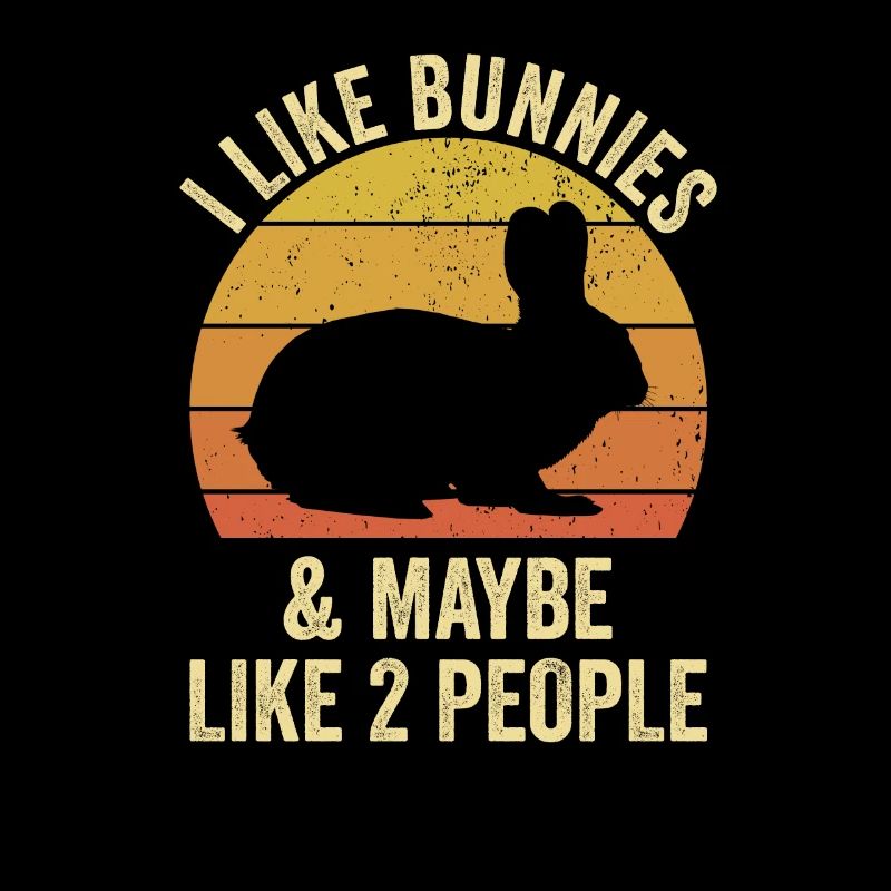 Like Bunnies And Maybe Like 2 People Rabbit Retro