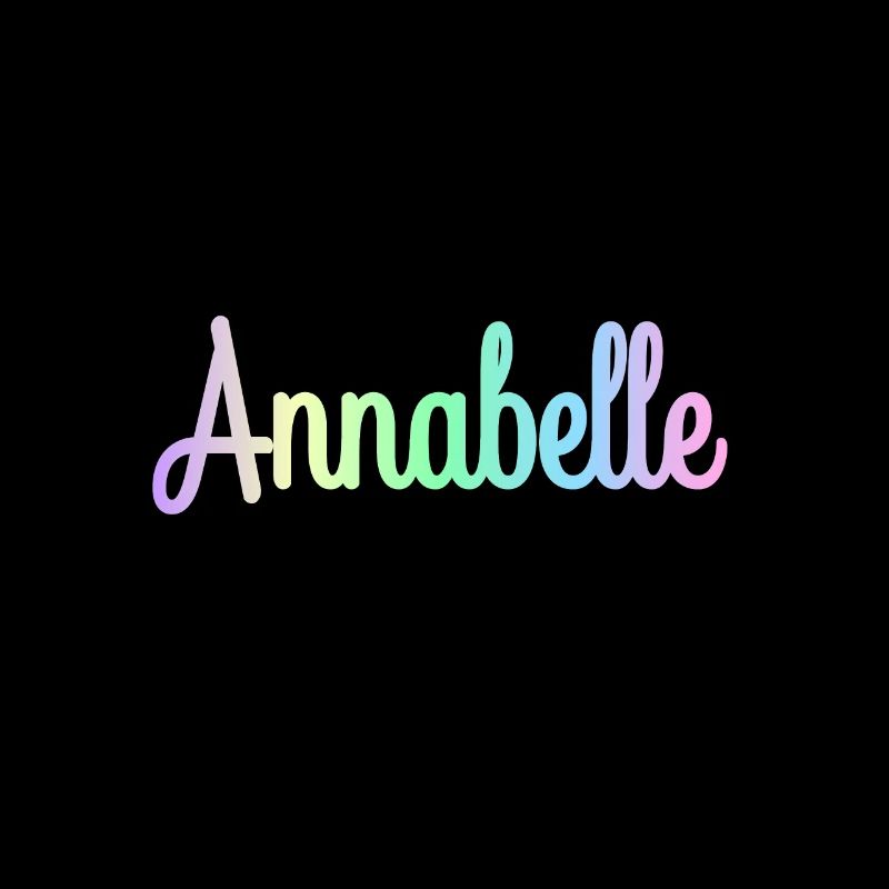 ANNABELLE Rainbow Cursive Minimaliste