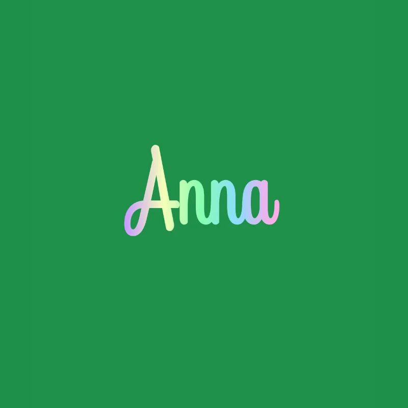 ANNA Rainbow Cursive minimaliste