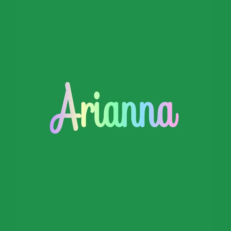 ARIANNA Rainbow Minimalist Cursive