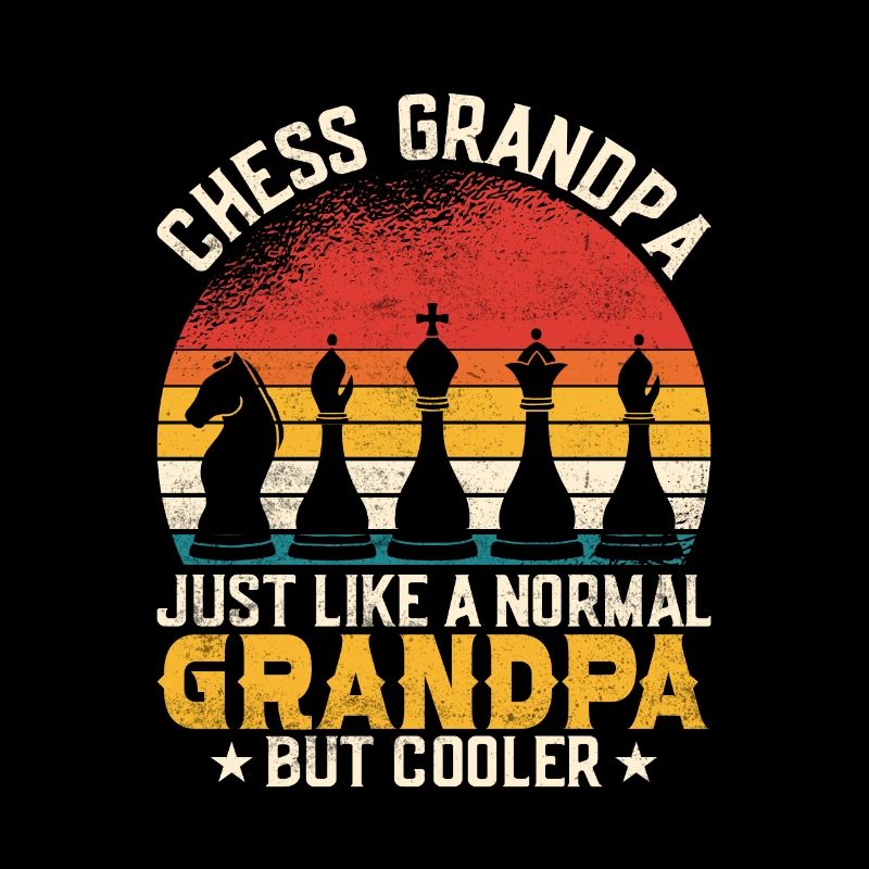 Grand-père d’échecs comme un grand-père normal mais cool