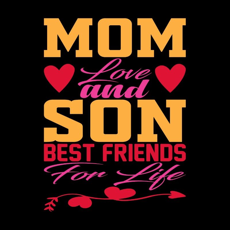Mama und Sohn Beste Freunde