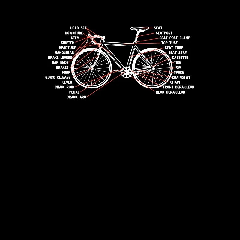 Vélo Biker Cyclisme Anatomie Vélo de route Pièces Vélo