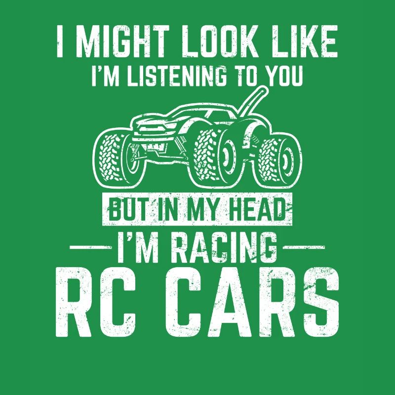 Dans ma tête, je fais de la course de voitures RC drôle télécommande